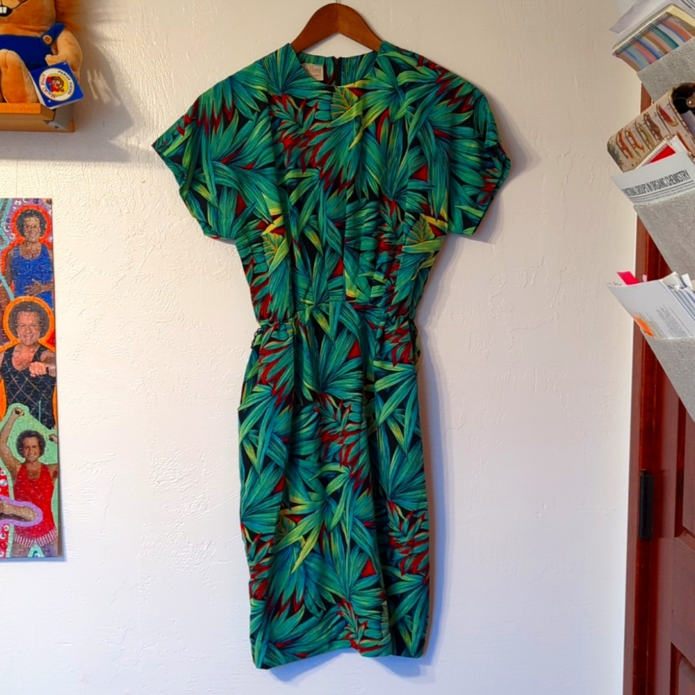 Vintage tropical pellini dress